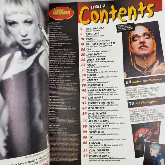 Metal Hammer Magazine VTG 1999 Bizkit Sabbath Maiden Black Metal Fugazi Unread - Picture 6 of 11